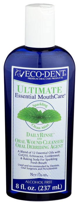 Eco-Dent  Mouthcare Rinse Sparkling Clean Mint  1 Each  8 Oz