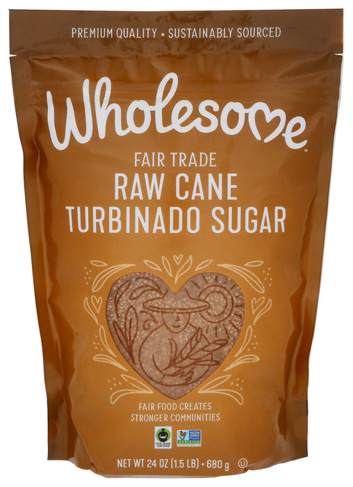 Wholesome  Raw Cane Turbinado Sugar  1.5 Lb