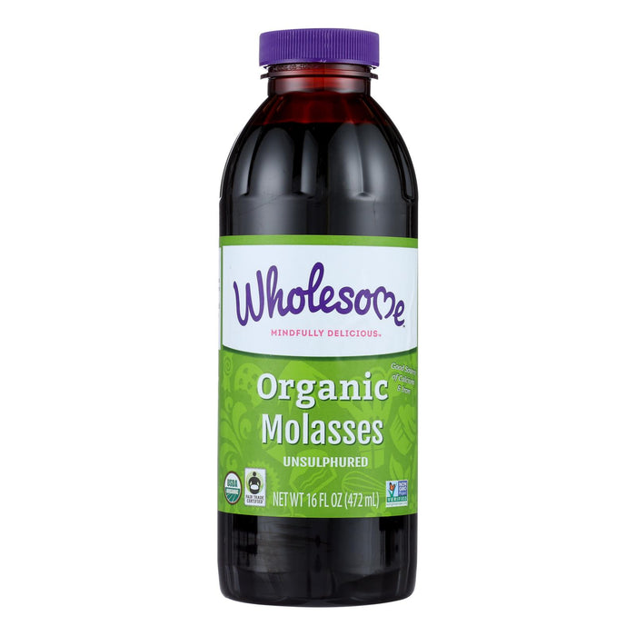 Wholesome  Organic Blackstrap Molasses  Unsulphured  16 Oz