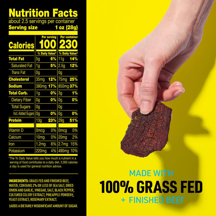Lorissa's Kitchen Premium Grass-Fed & Finished Beef Jerky Original Smoked Flavor