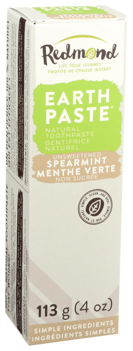 Redmond Clay  Earthpaste Amazingly Natural Toothpaste Spearmint  1 Each  4 Oz