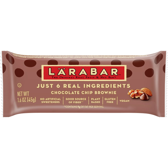 Larabar  Chocolate Chip Brownie Fruit And Nut Bar   1.6 Oz