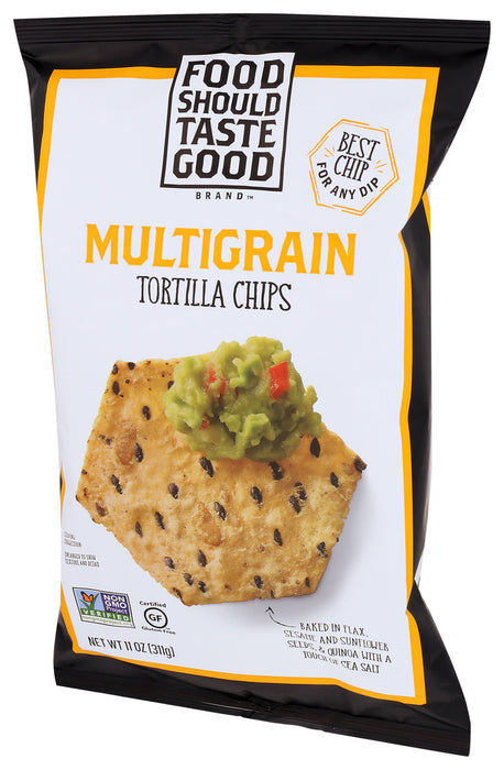 Food Should Taste Good  Multigrain Tortilla Chips Multigrain  11 Oz