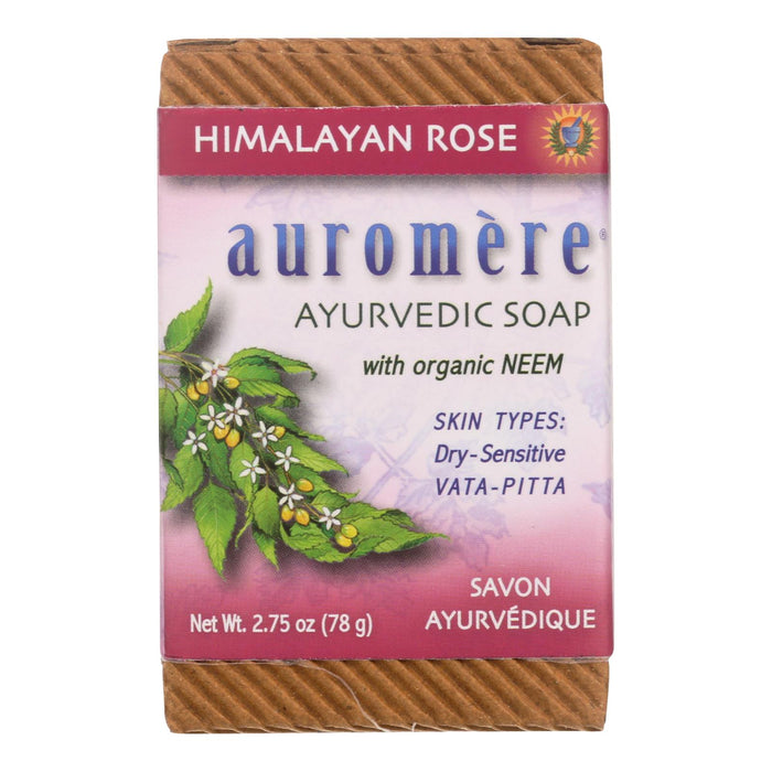 Auromere Ayurvedic Bar Soap Himalayan Rose 1 Each 2.75 Oz