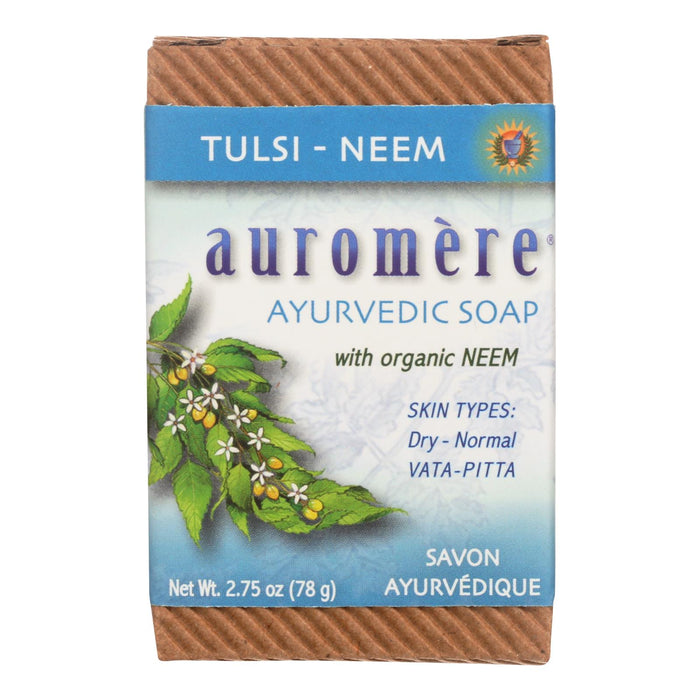 Auromere Ayurvedic Bar Soap Tulsi Neem 1 Each 2.75 Oz