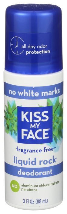 Kiss My Face  Liquid Rock Deodorant  Fragrance Free  1 Each  3 Oz