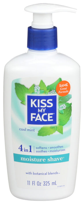 Kiss My Face  Moisture Shave Cool Mint  1 Each  11 Oz