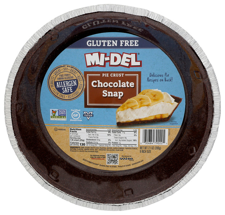 Mi-Del  Gluten Free Chocolate Snap Pie Crust   7.1 Oz