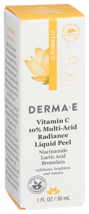 Derma E Radiance Vitamin C 10% Multi Acid Liquid Peel 1 Oz