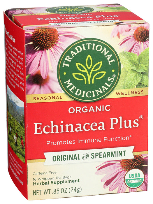 Traditional Medicinals  Organic Echinacea Plus Herbal Tea  16 Ct