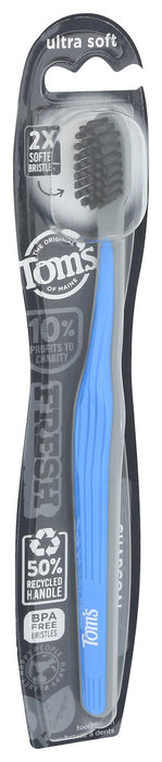 Tom'S Of Maine  Toothbrush Ultra Soft Gentle Charcoal  1 Ct