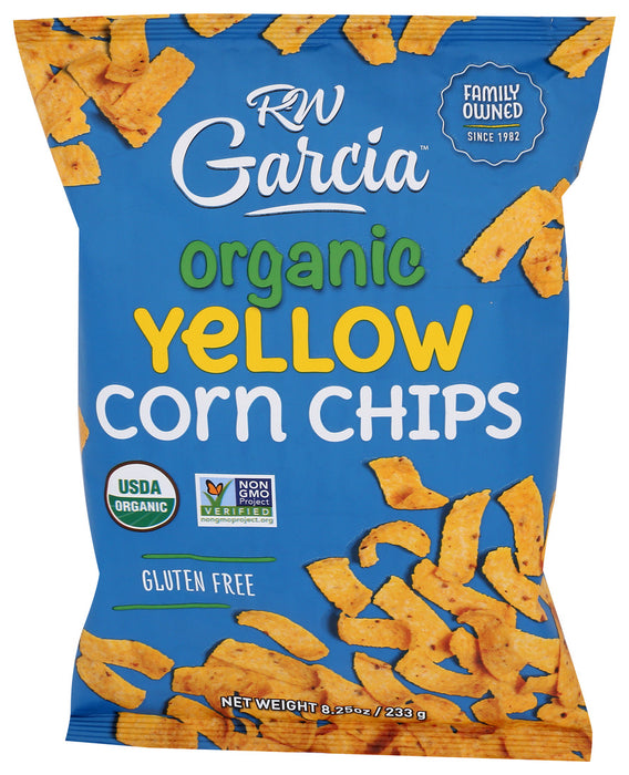 R.W. Garcia  Organic Yellow Corn Chips  8.25 Oz