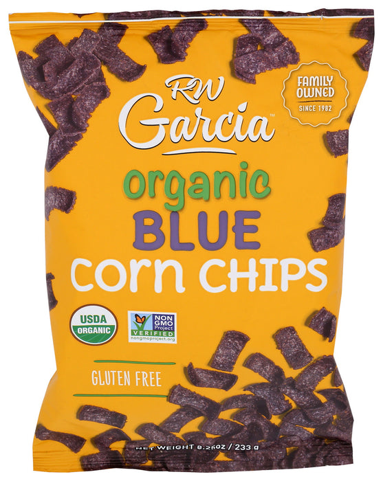 R.W. Garcia  Organic Blue Corn Chips  8.25 Oz