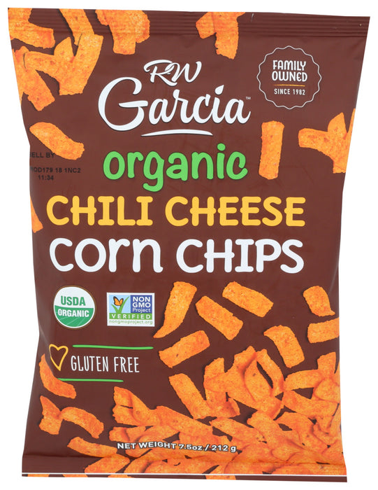 R.W. Garcia  Organic Chili Cheese Corn Chips  7.5 Oz