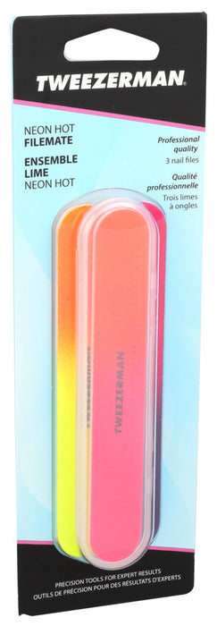 Tweezerman  Neon Hot Nail Filemates  1 Each  1 Ct