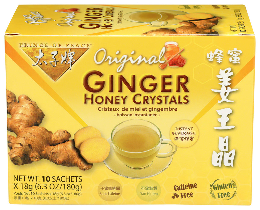 Prince Of Peace Ginger Honey Crystals Instant Beverage 1 Each 10 Ct