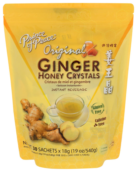 Prince Of Peace Original Ginger Honey Crystals Instant Beverage 1 Each 30 Ct