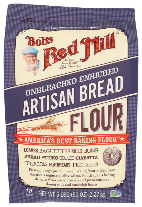 Bob'S Red Mill  Unbleached Enriched Artisan Bread Flour   5 Lb