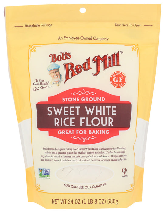 Bob'S Red Mill  Rice Flour Sweet Whte Gluten Free   24 Oz