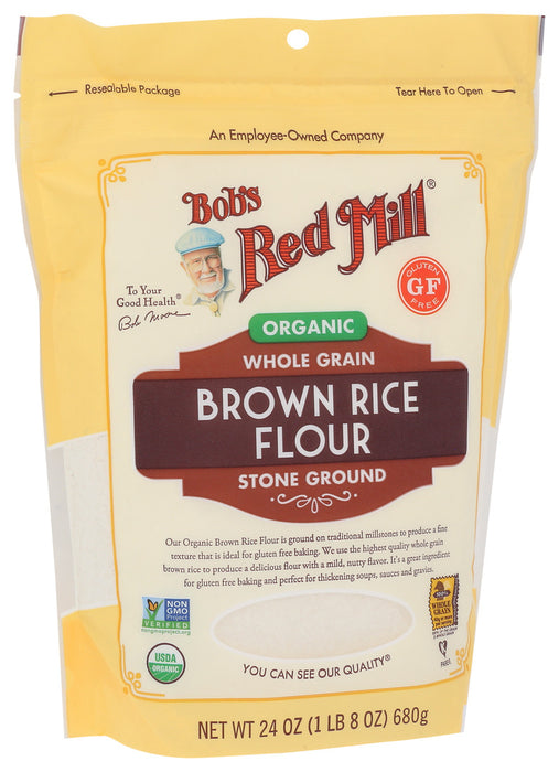 Bob'S Red Mill  Flour Rice Brown   24 Oz