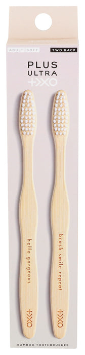 Plus Ultra  Adult Bamboo Toothbrush 2 Pack  Ea