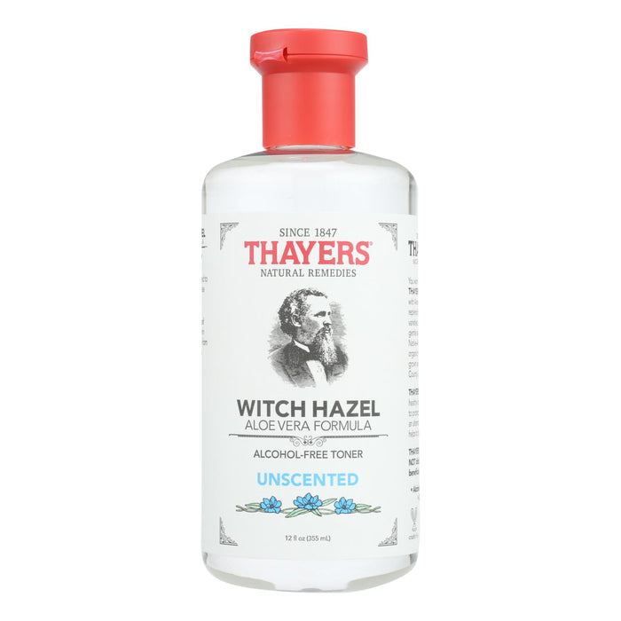 Thayers  Witch Hazel With Aloe Vera Unscented  1 Each  12 Oz