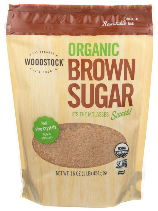 Woodstock Foods  Organic Brown Sugar  16 Oz