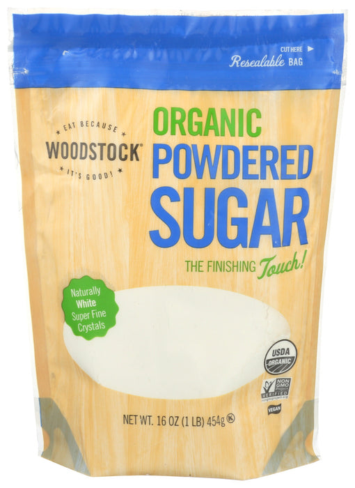 Woodstock Foods  Organic Powdered Sugar  16 Oz