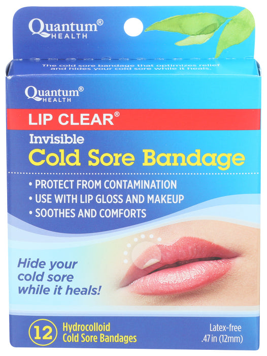 Quantum Health  Invisible Cold Sore Bandage  1 Each  12 Ct