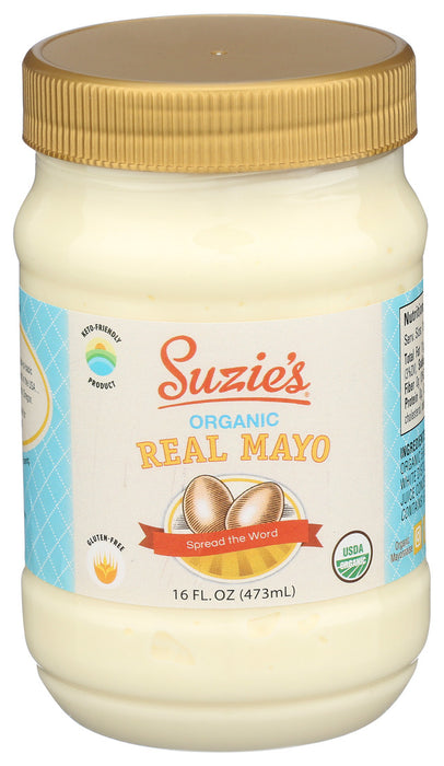 Suzie's Organics Organic Real Mayo 16 fl