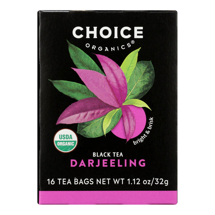 Choice Organic Teas  Organic Darjeeling Black Tea Bags   16 Bag