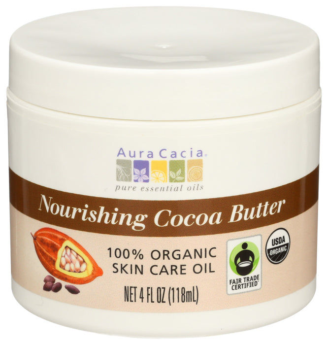 Aura Cacia Organic Light Chocolate Cocoa Butter 1 Each 4 Oz