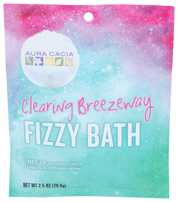 Aura Cacia Fizzy Bath  Clear Breezeway 2.5 Oz