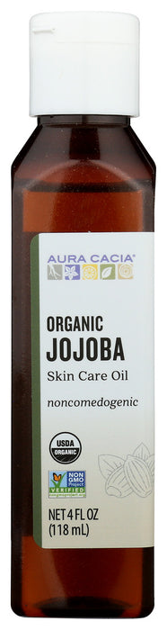 Aura Cacia Organic Aromatherapy Jojoba Oil 1 Each 4 Oz