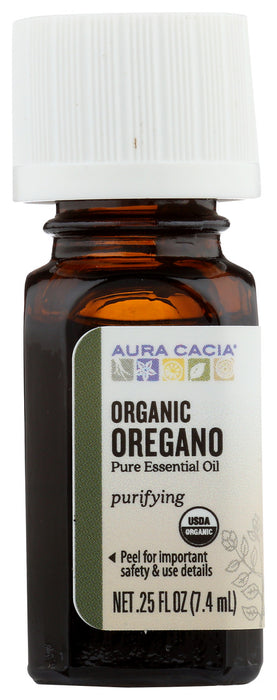 Aura Cacia  Organic Oregano Essential Oil  1 Each  0.25 Oz