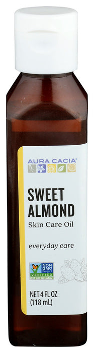 Aura Cacia Sweet Almond Natural Skin Care Oil 1 Each 4 Oz