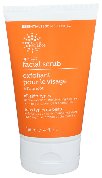 Earth Science  Facial Scrub Apricot Gentle  1 Each  4 Oz