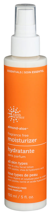 Earth Science  Face Moisturizer Almond Aloe Fragrance Free 5 Oz