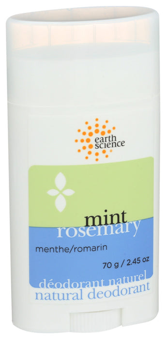 Earth Science Deodorant Mint Rosemary 1 Each 2.45 Oz