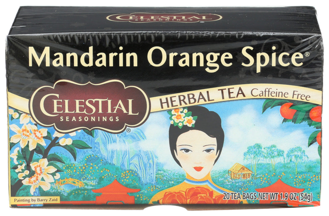 Celestial Seasonings Mandarin Orange Spice Caffeine Free Herbal Tea Bags Box  20 Bag