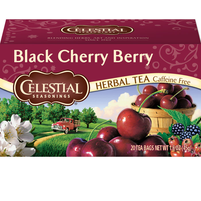 Celestial Seasonings Herbal Tea Black Cherry Berry 20 Tea Bags