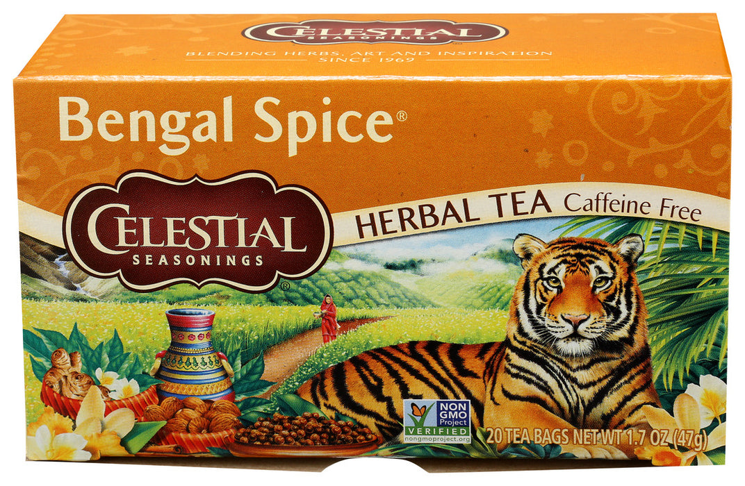 Celestial Seasonings Herbal Tea Caffeine Free Bengal Spice 20 Tea Bags