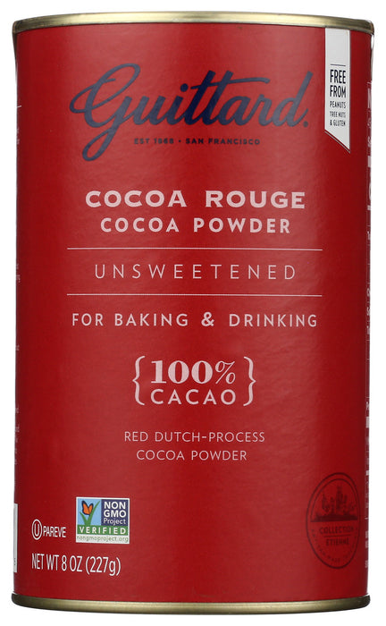 Guittard  Chocolate Cocoa Powder Uns Cocoa Rouge   8 Oz