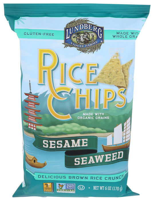 Lundberg Family Farms Sesame Seaweed Rice Chips 6 oz