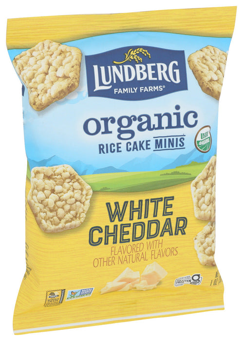 Lundberg Family Farms  Organic Rice Cake Minis White Cheddar  1 Oz