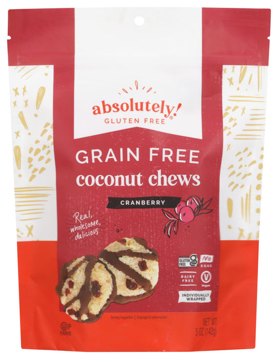Absolutely Gluten Free  Chews Coconut With Cranberry  5 Oz