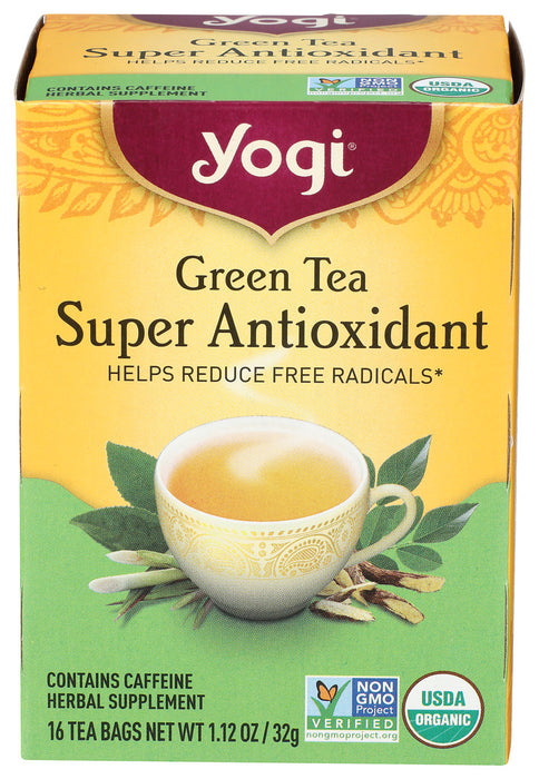 Yogi  Green Tea Super Anti Oxidant 1 Tea Bags  16 Bag