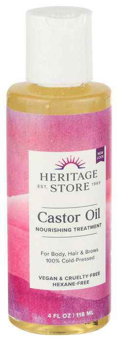 Heritage  Castor Oil Hexane Free  1 Each  4 Oz