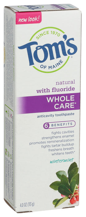 Tom'S Of Maine  Whole Care Wintermint Flavor Toothpaste  4 Oz