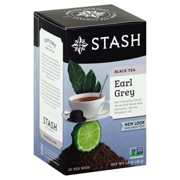 Stash Tea  Black Tea Earl Grey Bag   20 Bag